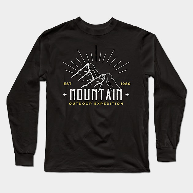 Mountain Long Sleeve T-Shirt by Gunung Rinjani